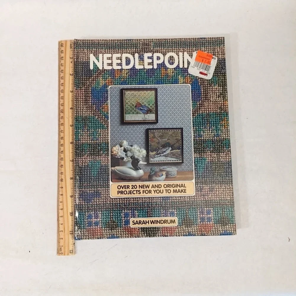 Needlepoint Sarah Windrum Treasure Press 1988 Hardcover Craft Book 20+ Projects